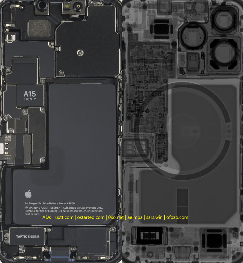 iPhone 13 Pro (Max) 内部拆解壁纸 iFixit 出品 高清无水印 - 第4张图片
