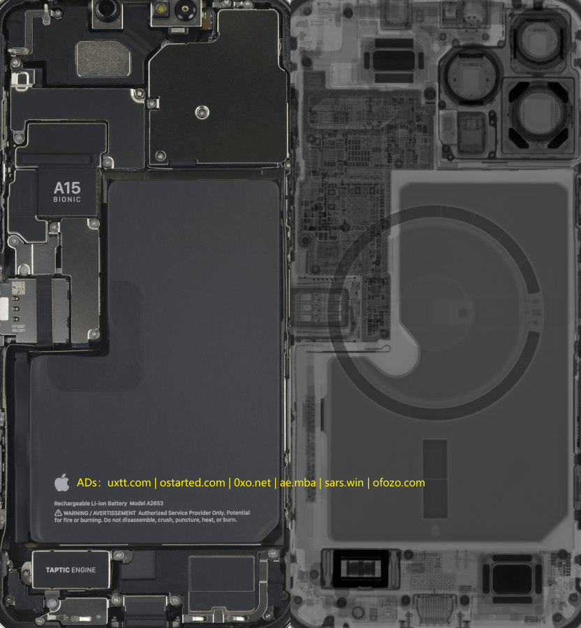 iPhone 13 Pro (Max) 内部拆解壁纸 iFixit 出品 高清无水印 - 第5张图片