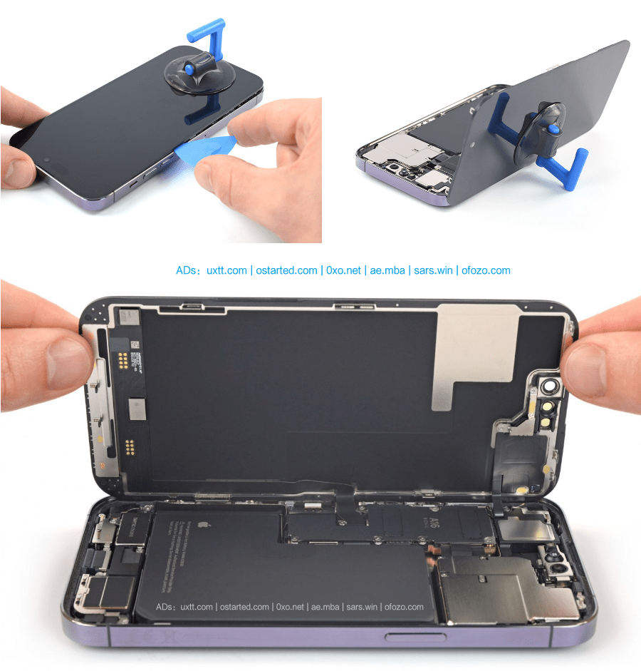 iPhone 14 Pro (Max) 内部拆解壁纸 iFixit 出品 高清无水印 - 第2张图片