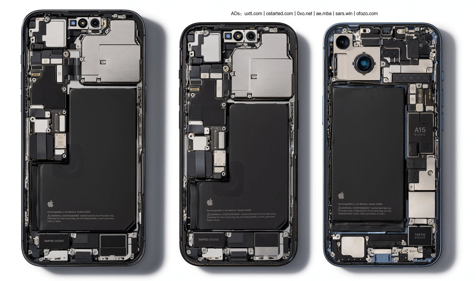 iPhone 14 Pro (Max) 内部拆解壁纸 iFixit 出品 高清无水印 - 第5张图片