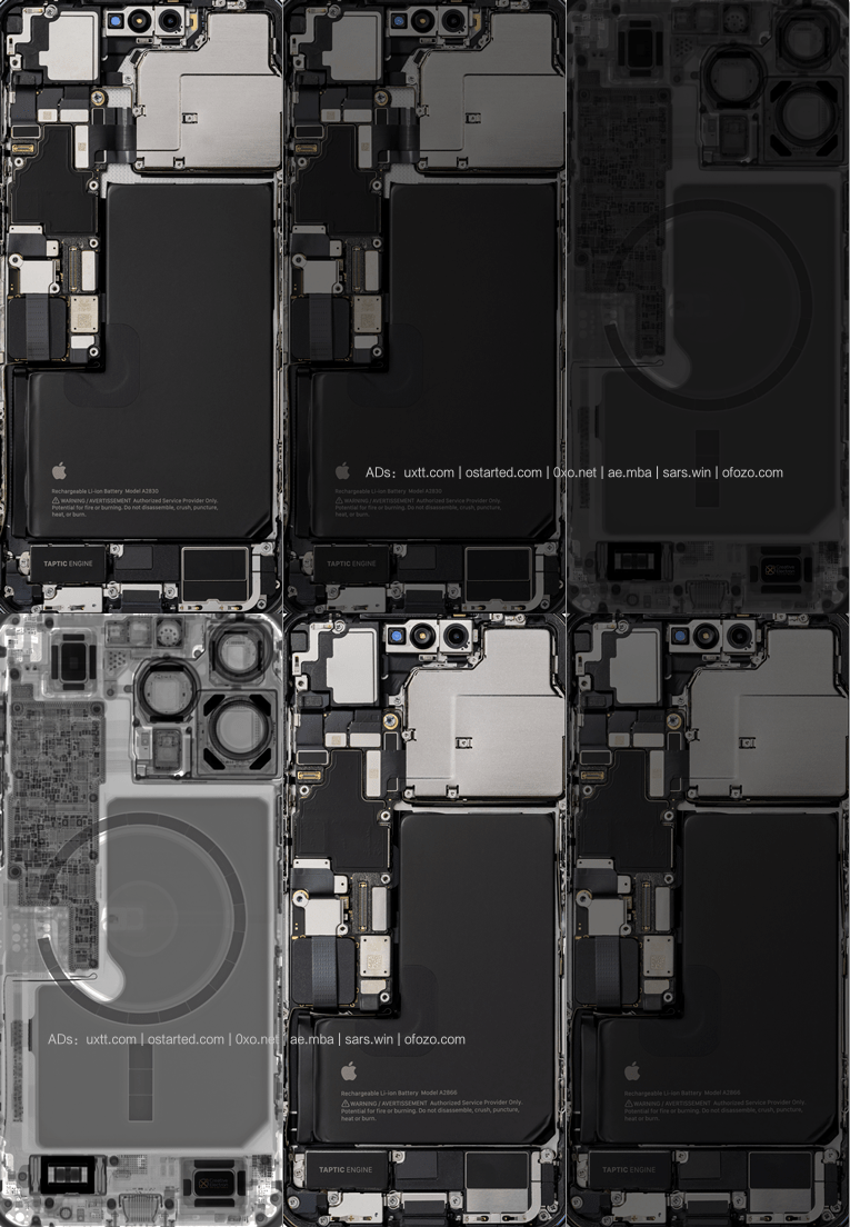 iPhone 14 Pro (Max) 内部拆解壁纸 iFixit 出品 高清无水印 - 第8张图片