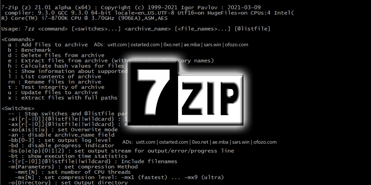 拥有极高压缩比 开源免费压缩软件 7-Zip 最新版下载 - 第1张图片