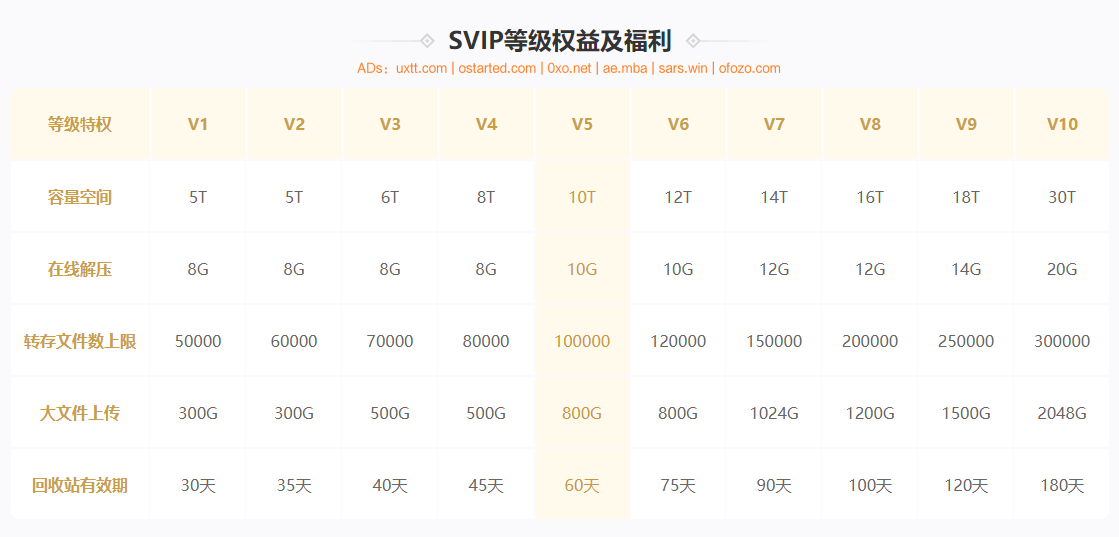 百度网盘十周年上线SVIP9与SVIP10！最高30TB空间！ - 第2张图片